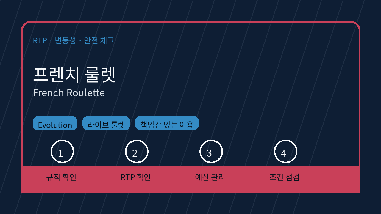 프렌치 룰렛 RTP 변동성 체크 이미지