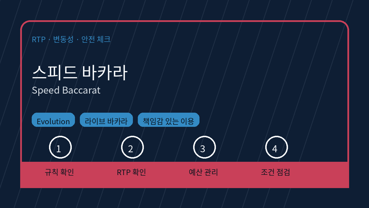 스피드 바카라 RTP 변동성 체크 이미지