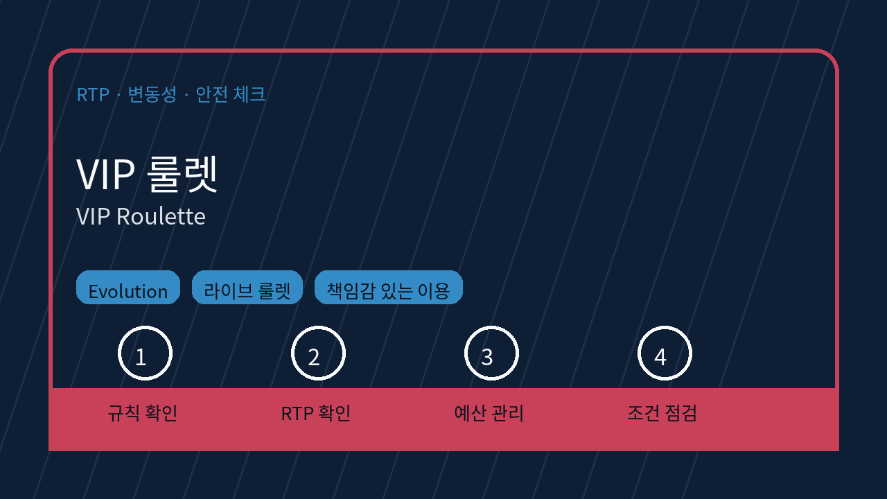 VIP 룰렛 RTP 변동성 체크 이미지